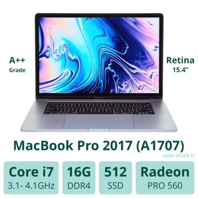 لپ تاپ استوک - MacBook Pro 2017 (A1707) i7-16G-512G-Radeon 4G